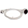 as - Schwabe 50511 - Prolunga in PVC, 5 m, H05VV-F 3G1,5, IP20, da interni colore: Bianco
