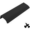 M4TEC M4TE Maniglie a Profilo per Armadietti da Cucina, Tiranti per Cassetti da Credenza, Maniglie Nascoste per Camera Da Letto NERO. Serie VD3: 448 mm