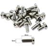 Screws City Viti M5 a testa tonda con impronta a croce - in acciaio inox A2 (confezione da 20) DIN 7985