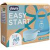 CHICCO (ARTSANA SPA) CHICCO SET PAPPA SILICONE 6M+ AZZURRO