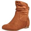 Elara Stivaletti da Donna con Tacco a Zeppa Chunkyrayan Cammello 130-PA-Camel-41