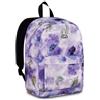 Invicta Zaino Ollie, Monoscomparto, Tasche Porta Borraccia, Tasca Porta PC, Scuola, Paint and Flower, Bambine e Ragazze, viola