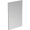 Ideal Standard Specchio da bagno Ideal Standard con illuminazione integrata, finitura effetto alluminio, dimensioni 60 x 100 cm, reversibile