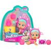 PLAYTIME CRY BABIES Playtime Day Care Crawling Bruny, Mini Bambole Gattatrice, con 5+ Accessori, Gatta e Piange Lacrime di Verità, con una Rivelazione Magica, Giocattolo per Bambini da 4 a 6 Anni