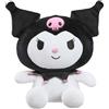 Hello Kitty Kuromi Plush, 16 cm, Black Soft Toy, Cute Kuromi Character in Classic Black Outfit, Merchandise Official Licensed Gift for Fans, Suitable for Ages 4+