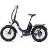 Touroll S2 Bicicletta elettrica pieghevole, coppia di 55 Nm, batteria da 15 Ah 48 V - Blu