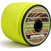 Cordamarket 10 mm Elastico, Adulti Unisex, Giallo Fluor, 25 m