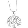 Uonlytech Collana con Ciondolo Albero della Vita in Lega Resistente Design Semplice e Raffinato Gioielli da Donna per Clavicola Regalo per Matrimoni e Feste Argento