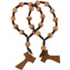 BESPORTBLE Bracciale Rosario in Legno Fatto A Mano, 2 Pezzi: Perline in Legno Naturale Con Decoro Annodato - Ornamento Da Polso Per La Preghiera - Braccialetto Da Indossare Ogni