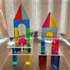 Gioco impilabile Regalo ideale Cubi GEM arcobaleno Giocattolo impilabile per