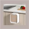 RICICLA FACILE Cestino Pattumiera Automatica con Sensore da Incasso 7 Lt Bianco con Superficie Effetto Legno Chiaro JAH564-1