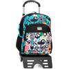 MOVOM Monsters Zaino Scolastico Nero 30x40x13 cm Poliestere 15,6L