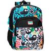 MOVOM Monsters Zaino Scolastico Nero 30x40x13 cm Poliestere 15,6L
