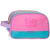 Movom Block Beauty Case Adattabile a Due Scomparti Rosa 26x16x10 cm Poliestere
