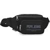 Pepe Jeans Edward Black, Made from Polyester, School Pencil Case and Lunch Bag, by Joumma Bags, black/white, One Size, Waist Bag