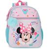 Disney Joumma Minnie Happy To Be Me Zaino Scolastico Rosa 27x33x11 cm Poliestere 9,8L