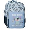 Disney Joumma Stitch Keep Going Zaino Scolastico Blu 30x40x13 cm Poliestere 15,6L