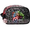 Disney Joumma Marvel Team Avengers Beauty Case Adattabile a Due Scomparti Nero 26x16x11 cm PVC
