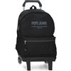 Pepe Jeans Edward School Zaino con Trolley Laptop 15,6 Pollici Nero 31x44x17,5 cm Poliestere 23,87L by Joumma Bags