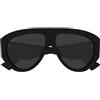 Gucci Occhiali da Sole GG2128S 001 Nero/Grigio Scuro Donna 58/12/145