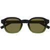 Gucci Occhiali da Sole GG2106S 003 Nero/Verde Uomo 49/22/145
