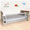 Safetots Sponda in Legno per Letti, Bianca, 38cm di Altezza x 110cm di Larghezza, Sponda Letto per Bambini Sicura, Preassemblata, Installazione Facile