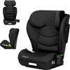 LIONELO Seggiolino Auto per Bambini NEAL I-SIZE Gruppo 2 3, da 100 a 150 cm Da circa 3 a 12 anni Montaggio ISOFIX o Cinture Poggiatesta regolabile Protezione laterale Braccioli, R129 (Nero Carbon)