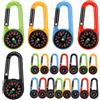 JSMTKJ 20 Pezzi Moschettoni per Bussola Piccola Bussola Portachiavi | Bussola da Campeggio Bussola Navigazione Multicolore Bussola Bussola Bambini