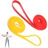 GodtKowty 2 fasce di resistenza per fitness, in TPE da 5 a 15 libbre e 15 - 35 libbre, elastiche per sollevamento pesi, yoga, pilates, stretching, riabilitazione, allenamento a casa e viaggio