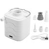 Vryzmo Mini Pompa d'Aria Elettrica Portatile per Gonfiabili Gonfiatore per Materasso Ad Aria Ricaricabile USB per Materassini da