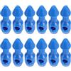 JECOMPRIS Set 12 Pezzi Inserti in Plastica per Elastici da Pesca Subacquea, Materiale Resistente e Facile Manutenzione, Accessori Blu per Pesca Sub e Immersioni