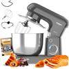 Avilia - Planetaria Silenziosa Multifunzione 1500W con Ricettario e Accessori Inclusi, Ideale per Impasti Dolci e Salati, Mixer con 10 Velocità e Funzione Pulse, Ciotola Acciaio 5L (Argento)