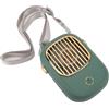 Stylebest Ventilatore Collo Portatile Elegante Ventilatore in Miniatura Indossabile Ricaricabile Verde Scuro per attività All'aperto e Viaggi