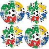 teikart Set di stoviglie decorative per feste di compleanno per bambini, tovaglioli di carta per 20 persone, decorazione mondiale 2026