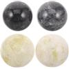 BESPORTBLE Sfere Decorative in Pietra Effetto Marmo 4pezzi Ciotola in Marmo Riempitivo per Vasi Forma Sferica per Decorazione Soggiorno e Casa Moderna