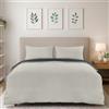 Utopia Bedding Copripiumino King Size - Microfibra Copripiumino 230x220cm + Federe 50x75cm - Grigio Scuro/Grigio Chiaro
