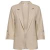 ONLY Onlgoa 3/4 Unline Linen BL Blazer CC TLR, Beige, 38 Donne, Beige, 42