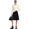 Desigual Maglione da Donna Flat Knit Thin Gauge Felpa, Bianco, M