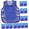 FOMIYES Gilet Refrigerato Estivo con Impacchi di Ghiaccio Regolabile per Sport | Poliestere Leggero, con Sacchetti Autoaderenti, per Cucina e Allenamento, Veste Facile Stile Casuale