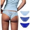 FOCENZA Brasiliana Donna in Pizzo e Microfibra | 3 Pezzi | Vari Colori