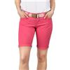 DENIMFY Bermuda Pantaloncini da donna con cintura, vestibilità normale, DFPia, pantaloni corti chino, estivi, in tinta unita, bianco, beige, rosa, blu, oliva, blu navy, S, M, L, XL, XXL