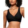 SHEKINI Top Bikini Donna con Ferretto Push Up Regolabile Mare Costume Bagno Top