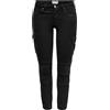 ONLY Missouri Reg Ank Life Cargo Donna Pantaloni Modello Cargo Nero W30L32