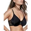 Selene, Reggiseno Donna con Morbida Fascia in Pizzo e Ferretto, Senza Imbottitura, Collezione Giovanna, Colore Terra, Taglia 5C