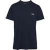 Fila Maglietta da Uomo 100% Cotone, Maglietta da Uomo Regular Fit, Maniche Corte, Blu Marino, M