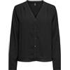 Only Onlnova Life Vis L/S Malou Top Solid Camicia da Donna Donna (Pacco da 1)
