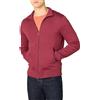 Amazon Essentials Felpa in Pile con Zip e Collo a Lupetto, Peso Medio, Vestibilità Classica Uomo, Rosso, XL