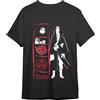 Comic Studio | Naruto Shippuden Maglietta | Licenza Ufficiale | Naruto Uzumaki & Sasuke Uchiha | Unisex | Nero