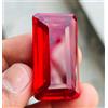 Gemma Sciolta Naturale Ruby Rosso 140 Cts Taglio Smeraldo Flawless