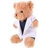 BESPORTBLE Orsetto di Peluche Mini Dottore, Orso di Peluche Medico Camice, Morbido e Comodo, Decorazione per Casa e Ufficio, Regalo per Studenti